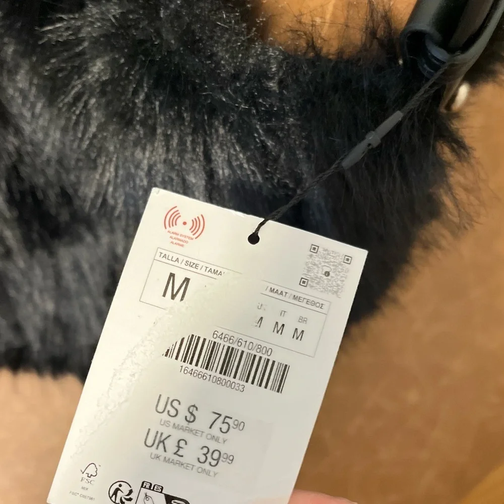TREND NEW ! ZARA LUXURY FAUX FUR BAG